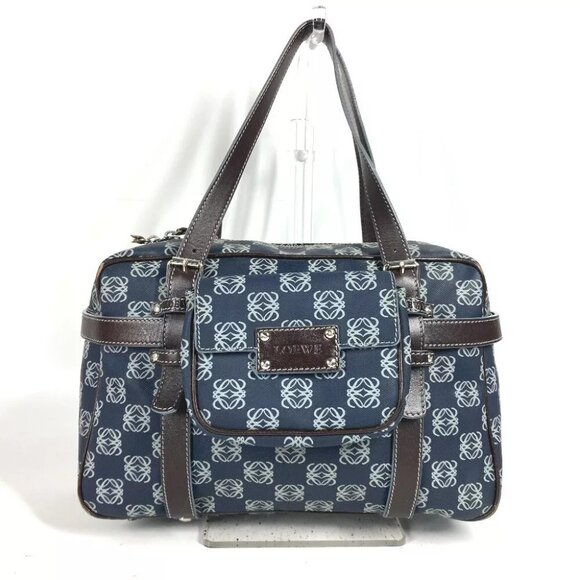 LOEWE Shoulder Bag Shoulder Bag Anagram logo Hand Bag with Pouch - Picture 1 of 14